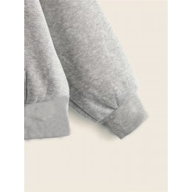 Jaqueta de Moletom com Zíper para Homens - Ajuste Esportivo Casual, Manga Longa e Punhos Elásticos, Cor Sólida, Ideal para Academia, Roupas ao Ar Livre, Design Minimalista, Material Confortável, Estilo Ativo