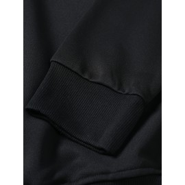 Personalização gratuita direto da fábrica: Moletom com capuz grosso de 450g personalizado com gola redonda para roupas de família, grupo, turma e empresa. Personalização de presentes com imagens/textos/fotos.