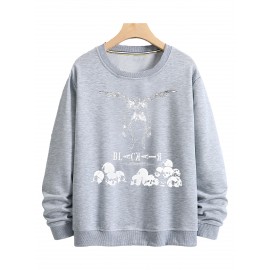 Camiseta confortável de manga comprida versátil para homens com estampa do mangá japonês Death Note para todas as estações. Ideal para uso casual e atividades ao ar livre.