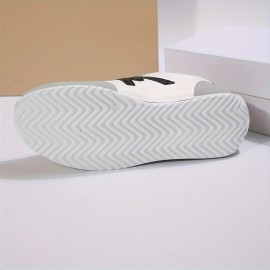 Tênis de encaixe baixo e leve para mulher - Parte superior sintética elegante, forro de borracha/tecido respirável e sola de amortecimento EVA - Sapatos casuais para as quatro estações, design versátil, durável e confortável para uso diário