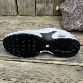 Tenis Femininos para Todas as Estações - Sapatilhas Esportivas de Cano Baixo com Cadarço e Solado Antiderrapante, Malha Respirável para Corrida, Treino e Casual - Palmilha Acolchoada (Preto/Vermelho/Branco) - Design Fácil de Limpar, Calçados Confortáveis,