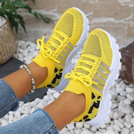 Tenis Esportivos Femininos Respiráveis - Sapatilhas Leves Multifuncionais com Amortecimento Elástico no Tornozelo, Suporte Estável e Solado de Borracha Macio - Design Baixo com Cadarço Branco & Preto para Corrida, Caminhada, Trabalho e Casual, Calçados pa