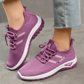 Mulheres Sapatilhas de Verão Respiráveis Slip-On - Sapatos Casuais Baixos com Detalhes em Preto/Branco/Vermelho, Solado PVC Acolchoado & Conforto para Todas as Estações, Ideal para Academia, Caminhada, Moda Casual, Calçados Modernos, Estilo Urbano, Parte 