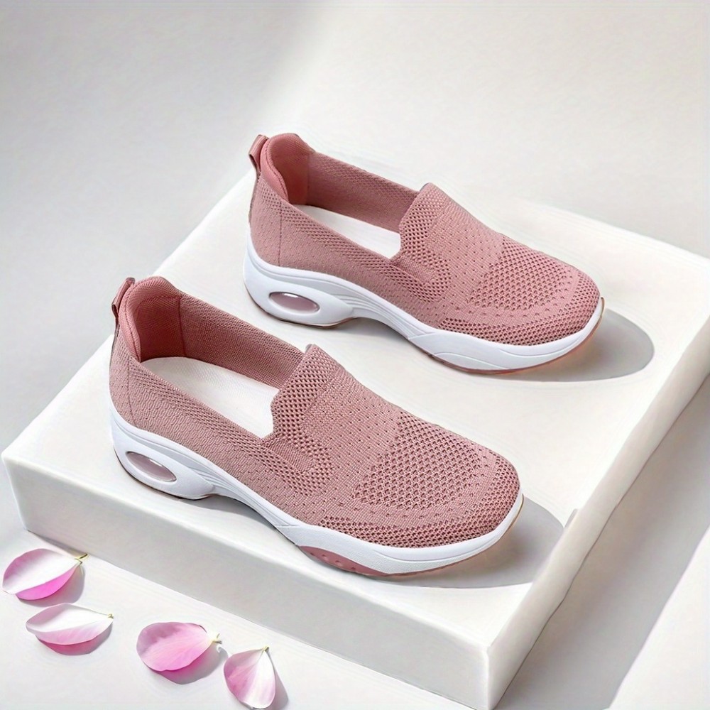 Sapatos de caminhada femininos, meias, sapatos esportivos, mangas deslizantes, sapatos de treino de malha respirável, sapatos esportivos femininos confortáveis e casuais com amortecimento de ar, sapatos de corrida, sapatos de malha
