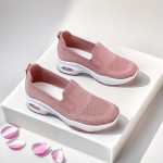Sapatos de caminhada femininos, meias, sapatos esportivos, mangas deslizantes, sapatos de treino de malha respirável, sapatos esportivos femininos confortáveis e casuais com amortecimento de ar, sapatos de corrida, sapatos de malha