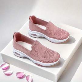 Sapatos de caminhada femininos, meias, sapatos esportivos, mangas deslizantes, sapatos de treino de malha respirável, sapatos esportivos femininos confortáveis e casuais com amortecimento de ar, sapatos de corrida, sapatos de malha