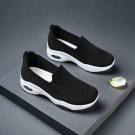 Sapatos de caminhada femininos, meias, sapatos esportivos, mangas deslizantes, sapatos de treino de malha respirável, sapatos esportivos femininos confortáveis e casuais com amortecimento de ar, sapatos de corrida, sapatos de malha