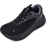 Sapatos com Caixa de Dedo Larga para Mulheres, Tênis Atléticos de Plataforma Zero Drop e Sapatos de Corrida Largos