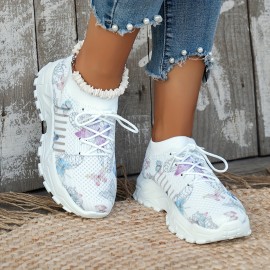 Compre com Facilidade Tamanhos Grandes! Sapatilhas Esportivas de Malha Tricotada para Mulheres, Leves e Macias. Disponíveis em Várias Cores, Ideais para Esporte e Dia a Dia