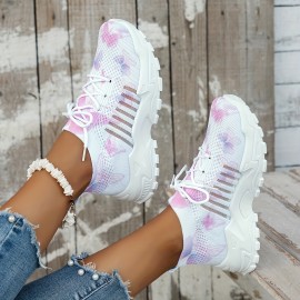 Compre com Facilidade Tamanhos Grandes! Sapatilhas Esportivas de Malha Tricotada para Mulheres, Leves e Macias. Disponíveis em Várias Cores, Ideais para Esporte e Dia a Dia