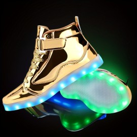 Sapatos de dança com luzes LED para mulheres e homens, com atacadores, ideais para casais. Tênis unissexo luminosos e brilhantes, perfeitos para treinamento. Sapatos para mulheres.