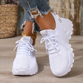 Verão Nova Chegada Mulheres Tênis de Corrida de Malha para Todas as Estações - Ultra-Breathable Leve Low-Top com Sola de Conforto Macio | Tênis de Verão para Exterior Lavável à Mão