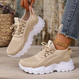 Verão Nova Chegada Mulheres Tênis de Corrida de Malha para Todas as Estações - Ultra-Breathable Leve Low-Top com Sola de Conforto Macio | Tênis de Verão para Exterior Lavável à Mão