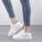 Sneakers Femininos da Moda - Cano Baixo Casual com Cadarço e Forro de Tecido Macio, Sola TPR Antiderrapante, Sapatos Versáteis para Todas as Estações