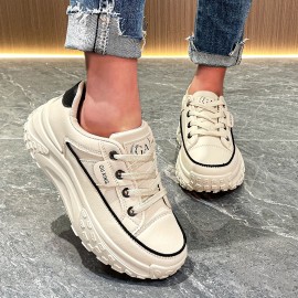 Tenis Brancos Estilosos para Mulheres: Sapatos Elegantes e Confortáveis, Calçados Esportivos Casuais Versáteis