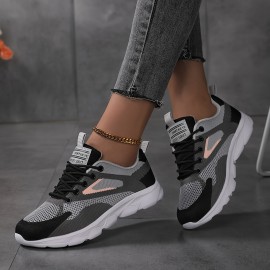 Sneakers Casuais Leves e Respiráveis para Mulheres - Confortáveis com Cano Baixo, Cadarço e Sola de Borracha Durável, Versáteis para Todas as Estações