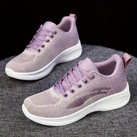 Sapatos de caminhada para mulheres, deslizantes, elegantes, de malha, antiderrapantes, de corredor, de largura extra, respiráveis, casuais, para ginásio, ténis, leves, de moda.