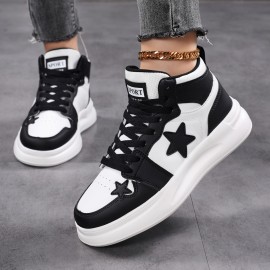 Sapatos desportivos para casal: Modernos, de cano alto, confortáveis, com sola espessa e elevação