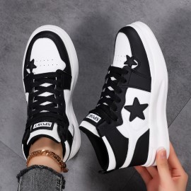 Sapatos desportivos para casal: Modernos, de cano alto, confortáveis, com sola espessa e elevação