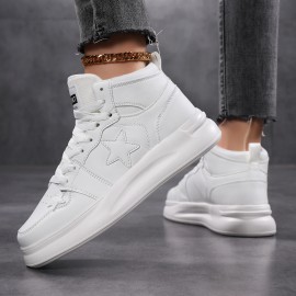 Sapatos desportivos para casal: Modernos, de cano alto, confortáveis, com sola espessa e elevação
