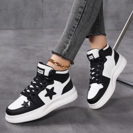 Sapatos desportivos para casal: Modernos, de cano alto, confortáveis, com sola espessa e elevação