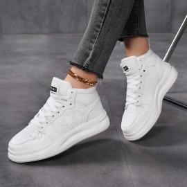 Sapatos desportivos para casal: Modernos, de cano alto, confortáveis, com sola espessa e elevação