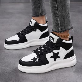 Sapatos desportivos para casal: Modernos, de cano alto, confortáveis, com sola espessa e elevação