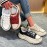 Tênis plataforma feminino na moda, tênis esportivos casuais com cadarço baixo, confortáveis para caminhadas ao ar livre
