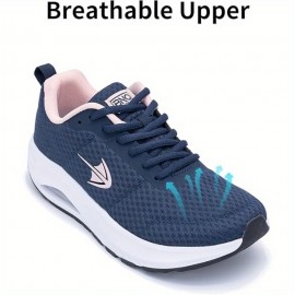Sapatos de caminhada para mulheres, com amortecimento, para corrida, ginásio, antiderrapantes, respiráveis, para treino, desportos, ténis atléticos