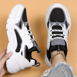 Sneakers Respiráveis com Cadarço para Mulheres - Leves, Casuais, de Cano Baixo com Sola EVA e Forro de Malha