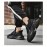 Sapatos de pai em malha para homem 38-46 - Tamanho grande, ténis de corrida respiráveis com absorção de choque, leves e confortáveis, design versátil de baixo corte em preto/bege/branco, sola de borracha, fecho de atacadores, sapatos confortáveis para cam