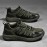 Os novos sapatos de caminhada masculinos, sapatos casuais de exterior com sola espessa, sapatos desportivos anti-deslizamento e resistentes ao desgaste, sapatos de caminhada para idosos e de meia-idade, sapatos de caminhada respiráveis e leves