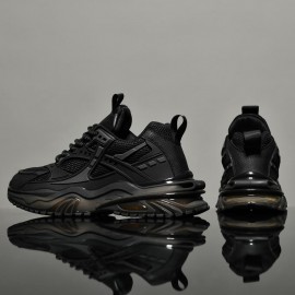 Tenis Masculinos para Todas as Estações - Antiderrapantes e Respiráveis com Malha, Design de Cadarço Baixo para Uso Diário Casual, Tamanhos 38-46, Sola Acolchoada em TPU