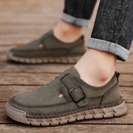 As novas sapatos preguiçosos da estação europeia de, sapatos de pai de tamanho grande para homem, sapatos casuais respiráveis ​​para todas as estações e sapatos de caminhada com sola macia