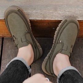 As novas sapatos preguiçosos da estação europeia de, sapatos de pai de tamanho grande para homem, sapatos casuais respiráveis ​​para todas as estações e sapatos de caminhada com sola macia
