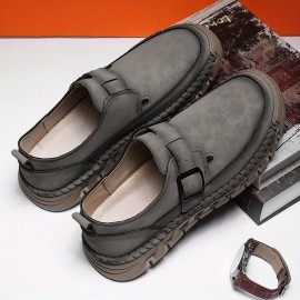 As novas sapatos preguiçosos da estação europeia de, sapatos de pai de tamanho grande para homem, sapatos casuais respiráveis ​​para todas as estações e sapatos de caminhada com sola macia