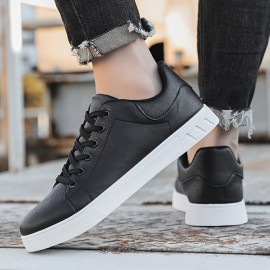 Urban Explorer| Tênis de Skate Marrom Vintage Plus Size Masculino - Cano Baixo, Confortáveis, Antiderrapantes e Duráveis com Cadarço e Sola de Borracha Branca para Atividades ao Ar Livre, Sapatos de Todos os Dias|Tênis Versáteis|Solas Duráveis