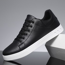 Urban Explorer| Tênis de Skate Marrom Vintage Plus Size Masculino - Cano Baixo, Confortáveis, Antiderrapantes e Duráveis com Cadarço e Sola de Borracha Branca para Atividades ao Ar Livre, Sapatos de Todos os Dias|Tênis Versáteis|Solas Duráveis