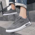 Tênis Esportivos Masculinos de Primavera - Solado Antiderrapante, Design Durável e Resistente ao Desgaste, Cano Baixo em Lona Respirável com Cadarço, Ideal para Looks Casuais e Atividades Leves, Confortáveis, Forro Interno em Tecido