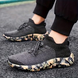 Chinelo casual masculino respirável com solado camuflado portátil, tênis confortável e durável para uso geral ao ar livre feminino