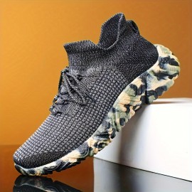 Chinelo casual masculino respirável com solado camuflado portátil, tênis confortável e durável para uso geral ao ar livre feminino