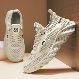 Tênis esportivos casuais masculinos respiráveis para corrida ao ar livre, acampamento de férias, antiderrapantes, com solado macio para praia.