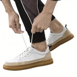 Novas tênis de couro de vaca para homem, estilo casual e de negócios, com sola de couro de vaca antiderrapante para todas as estações, nível de aparência alto, sapatos versáteis e modernos, estilo britânico, leves e confortáveis.