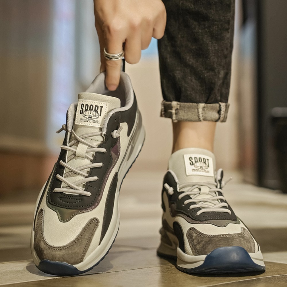 Sapatos de corrida confortáveis de sola grossa e respirável para homem, estilo casual e de moda para o ano de.