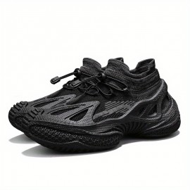 Novos sapatos de homem de coco, respiráveis, com malha voadora, semelhantes a meias, finos, de um pé, sapatos de pai, casuais, com sola macia, leves e versáteis, sapatos de tendência no Instagram