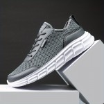 Novo Tamanho Grande Masculino Esportes Escalada Caminhada Casual Confortável Malha Sapatos de Caminhada ao Ar Livre