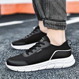 Novo Tamanho Grande Masculino Esportes Escalada Caminhada Casual Confortável Malha Sapatos de Caminhada ao Ar Livre