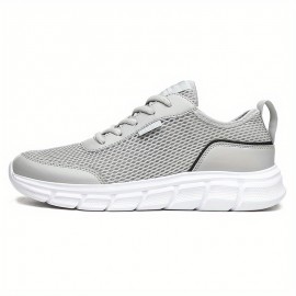 Novo Tamanho Grande Masculino Esportes Escalada Caminhada Casual Confortável Malha Sapatos de Caminhada ao Ar Livre