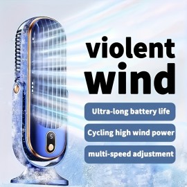 Ar Condicionado Portátil E Refrigerador - Ventilador De Resfriamento De Envolvimento De 720° De 5 Velocidades De Motor Duplo | Ventilador De Mesa USB Ultra Silencioso Para Casa, Escritório, Quarto, Viagem, Acampamento, RV, Exterior | Presentes De Natal E 
