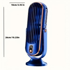 Ar Condicionado Portátil E Refrigerador - Ventilador De Resfriamento De Envolvimento De 720° De 5 Velocidades De Motor Duplo | Ventilador De Mesa USB Ultra Silencioso Para Casa, Escritório, Quarto, Viagem, Acampamento, RV, Exterior | Presentes De Natal E 